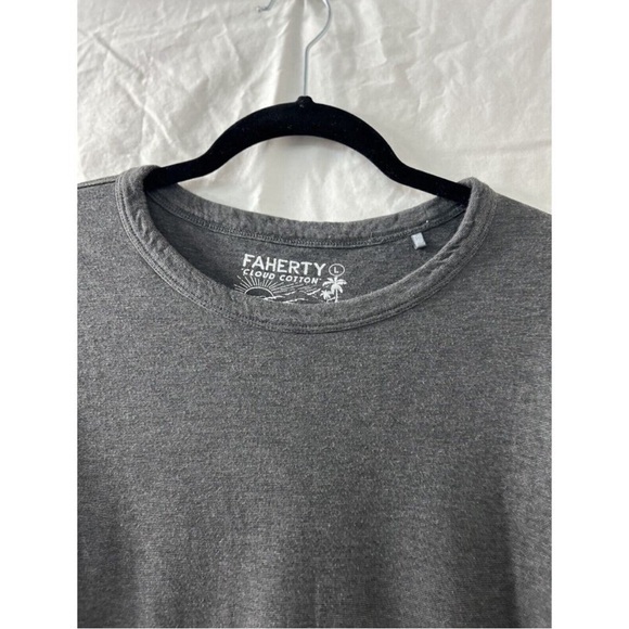 Faherty Cloud Cotton Long Sleeve T-Shirt Sz L - Picture 2 of 10
